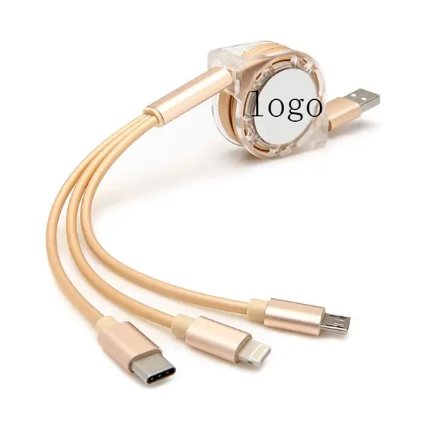 3-In-1 Retractable Charging Cable
