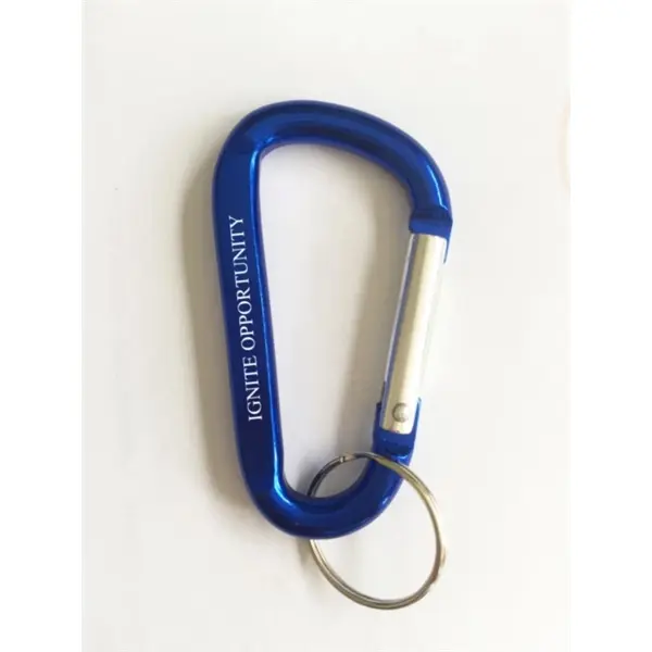 Aluminum Carabiner With Key Ring