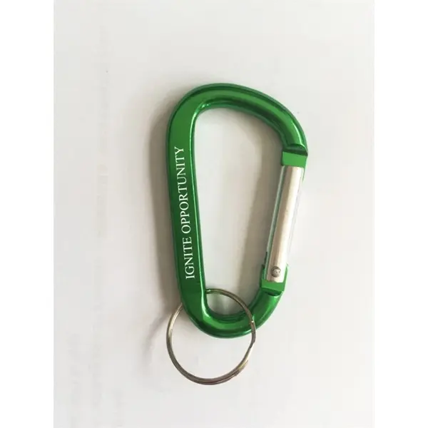 Aluminum Carabiner With Key Ring