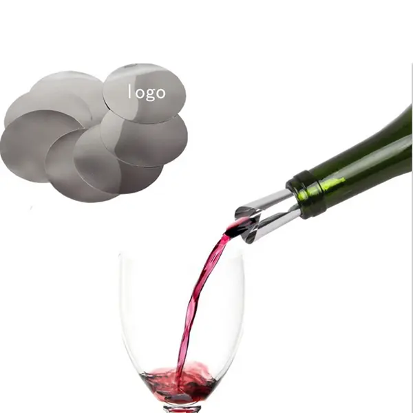 Reusable Washable Disk Foil Wine Pourer