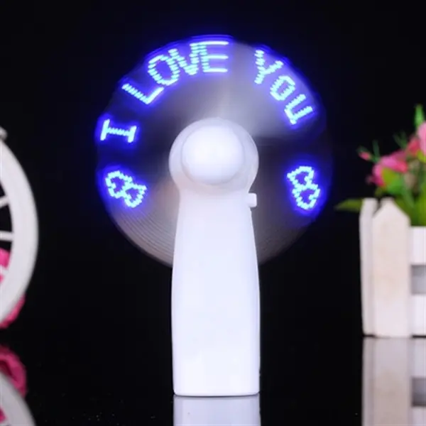 Custom Mini Fan with LED Message