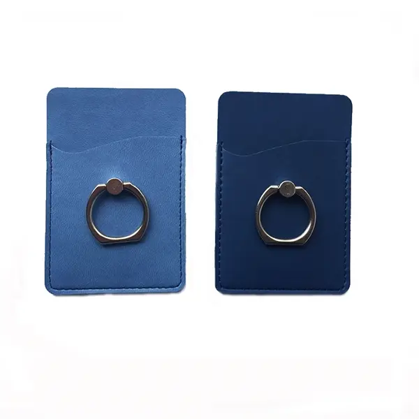 Leather Phone Wallet with Ring Holder