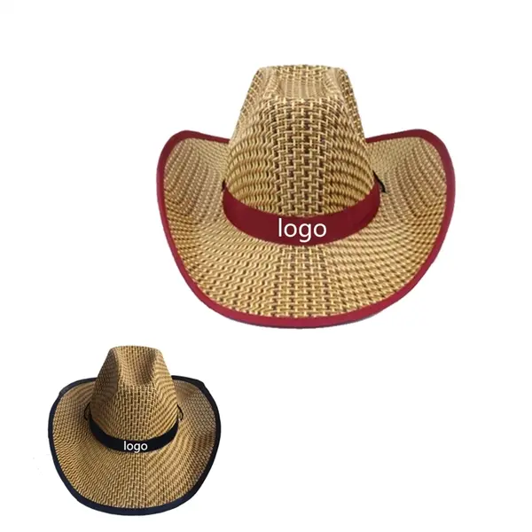 Custom Straw Cowboy Beach Hat
