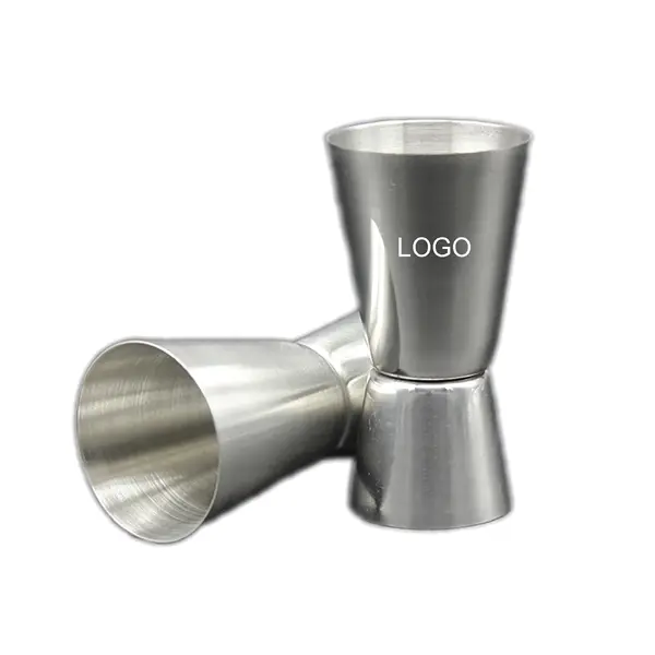 Stainless Steel Double Jigger Measure Mug