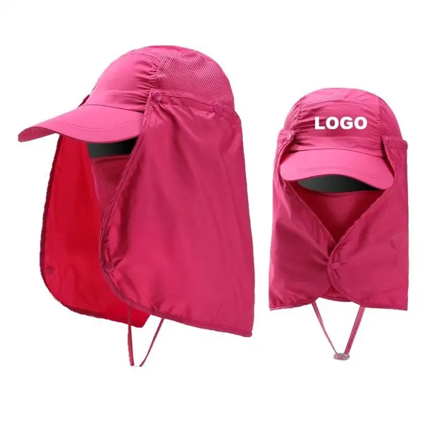 Sunscreen fishing hat with mask