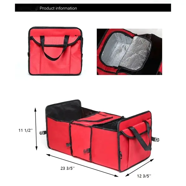Foldable Trunk Orangizer with Cooler Bags
