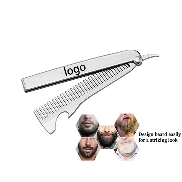 Folding Comb with Bottle Opener