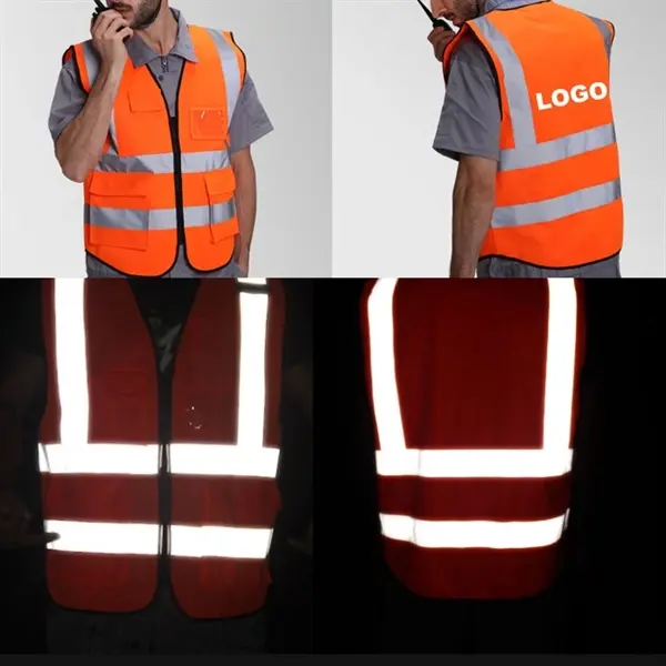 Safety Reflective Vest With Pockets