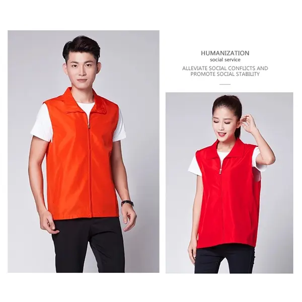 Advertising Zipper Volunteer Vest