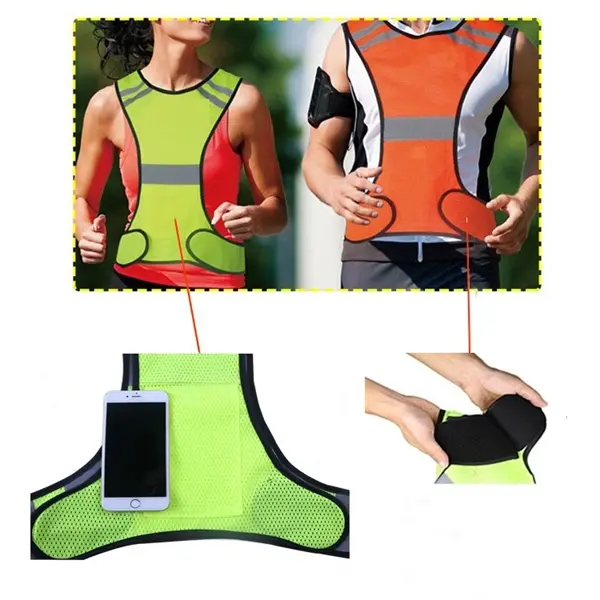 Night running and cycling reflective vest