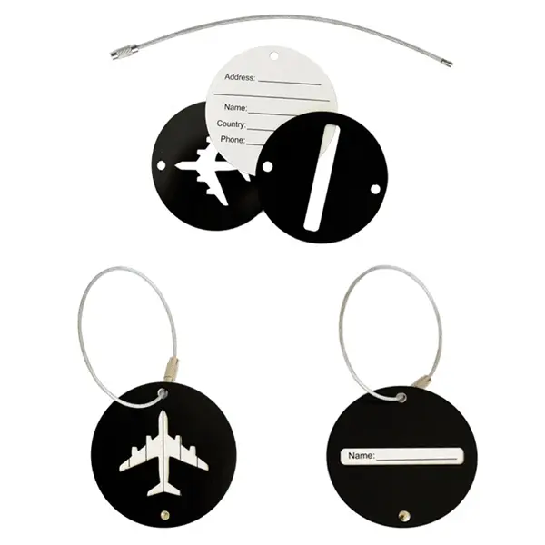 Metal Loop Luggage Tag