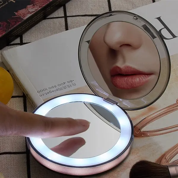 Folding Travel Compact Mirror USB