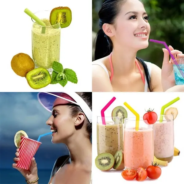 Foldable Silicone Reusable Straws