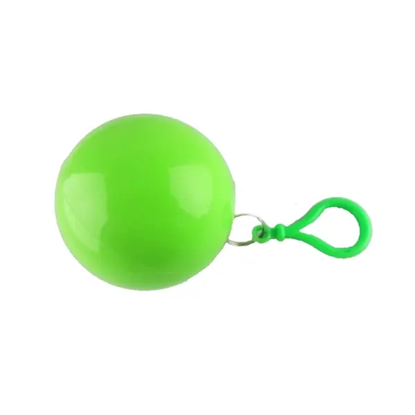 Emergency Rain Poncho Ball Key Chain