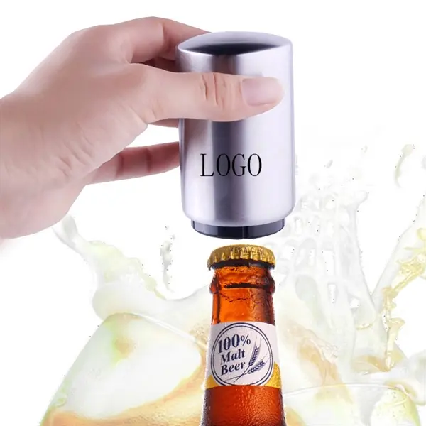 Magnetic Automatic Stainless Steel Push Down Beer Opener