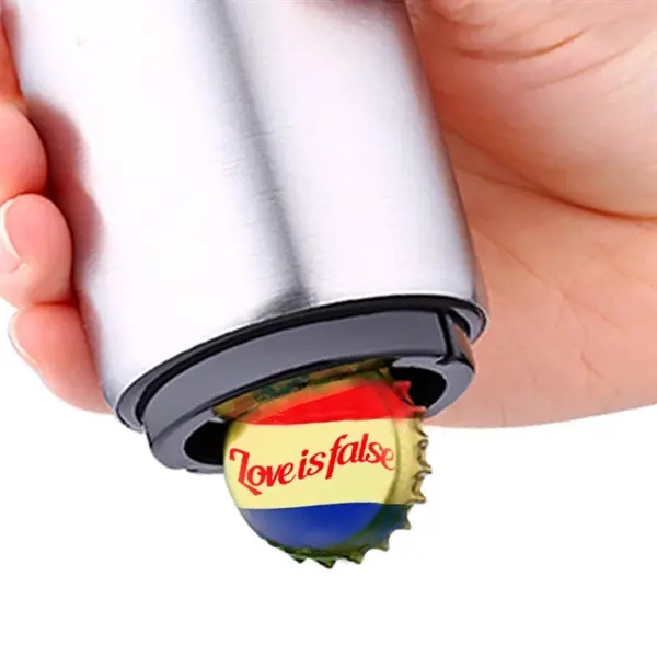 Magnetic Automatic Stainless Steel Push Down Beer Opener