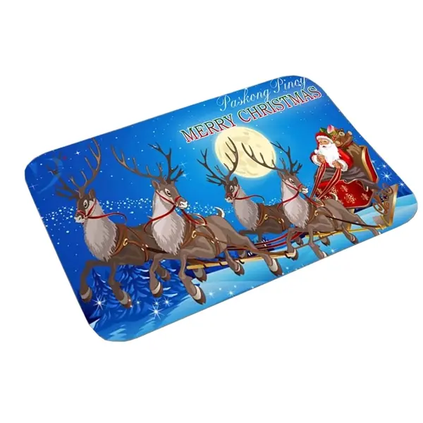 Rectangular Christmas Theme Doormat