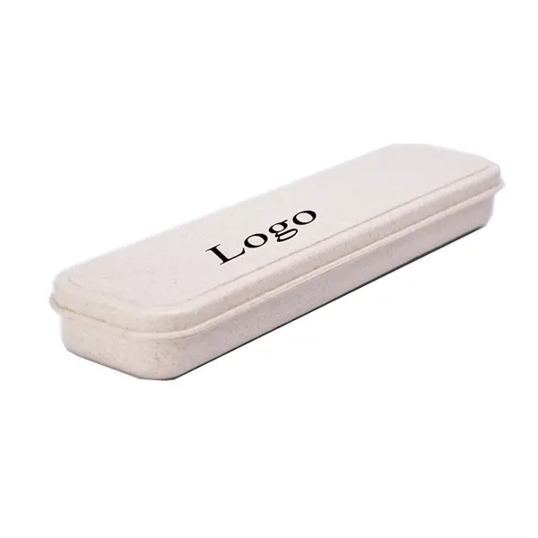 2 Pcs Portable Wheat Straw Tableware