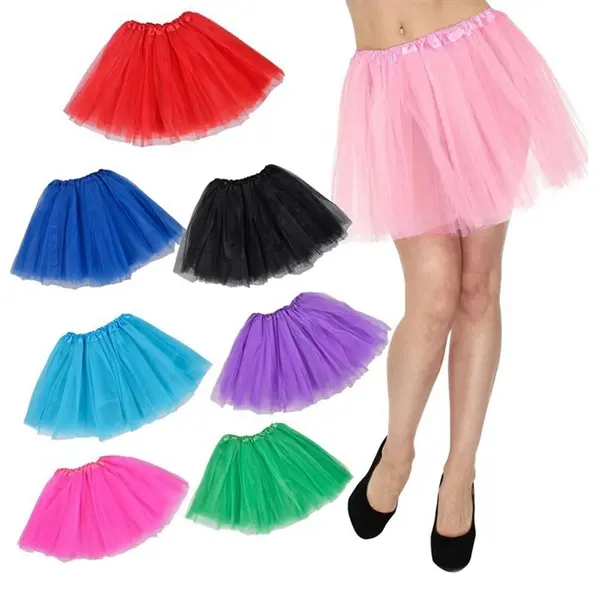Adult Dress Up Clothes 3-layered Tulle Tutu Skirt