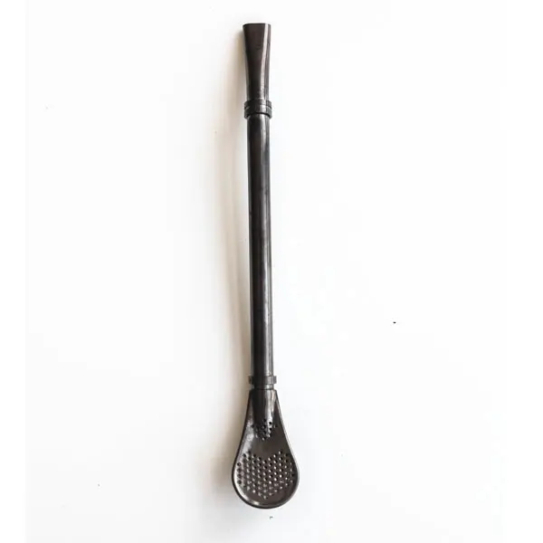 2 in 1 Stainless Steel Spoon and Drinking Straw