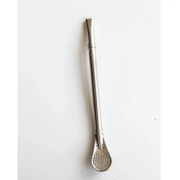 2 in 1 Stainless Steel Spoon and Drinking Straw