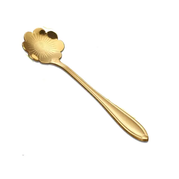 Flower Shaped Stainless Steel Spoon