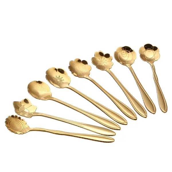 Flower Shaped Stainless Steel Spoon