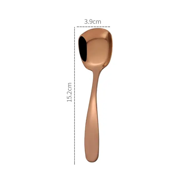 Square soup spoon