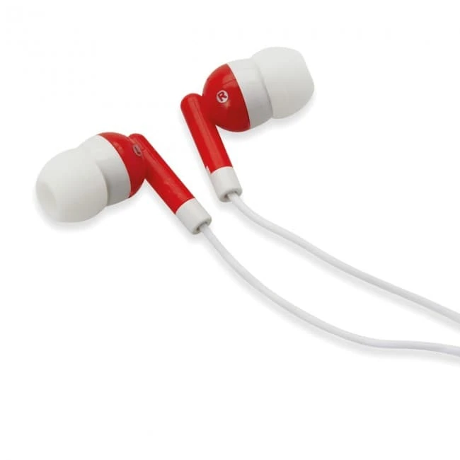 Earphones in silicone case