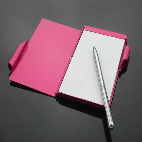 Aluminum Notepad with Ballpoint Pen