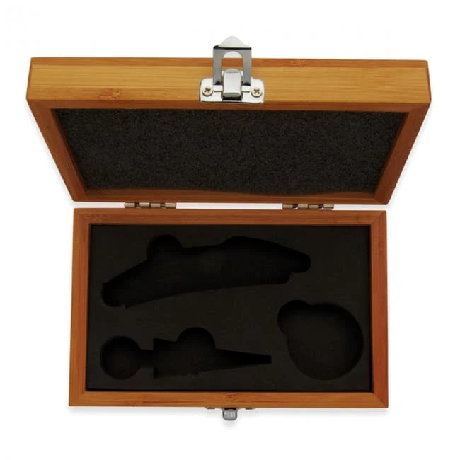 Wine Set In Bamboo Box