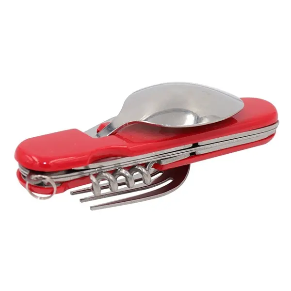 Multifunctional folding tableware