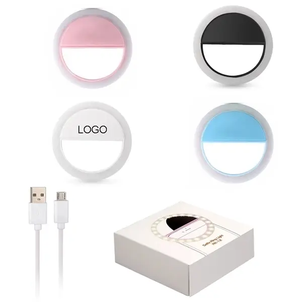 Mini LED Clip-on Rechargeable Selfie Ring Light