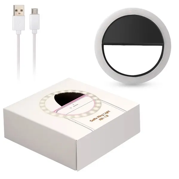 Mini LED Clip-on Rechargeable Selfie Ring Light