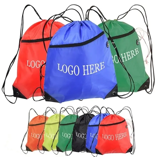 Drawstring Backpack With Earphone Jack