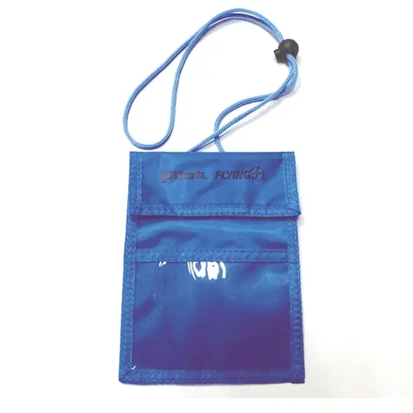 Multi-Pocket Neck Wallet Badge Holder