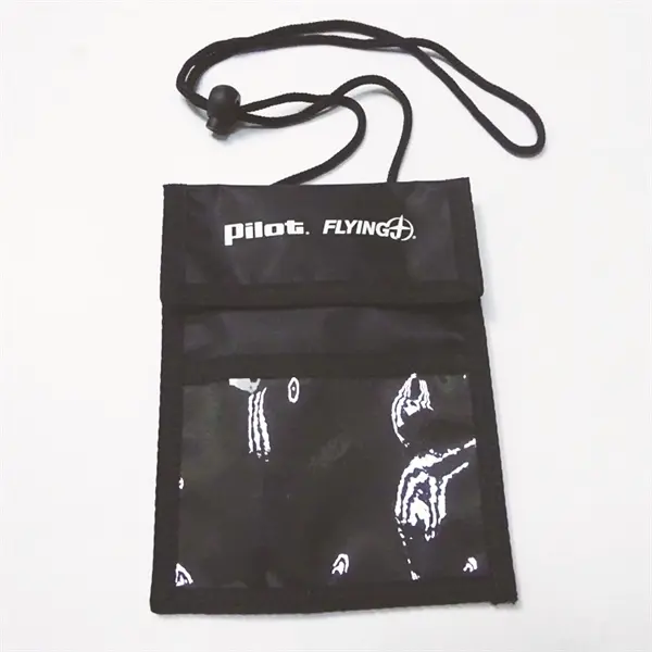 Multi-Pocket Neck Wallet Badge Holder