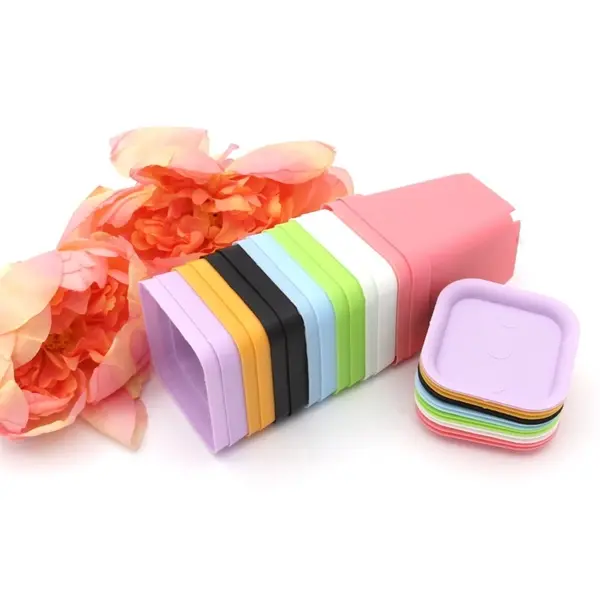 Colorful Square Plastic Plant Pot