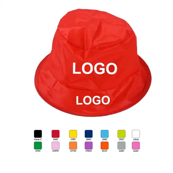 Nylon Folding Fisherman's hat Hat/Cap With Print Logo