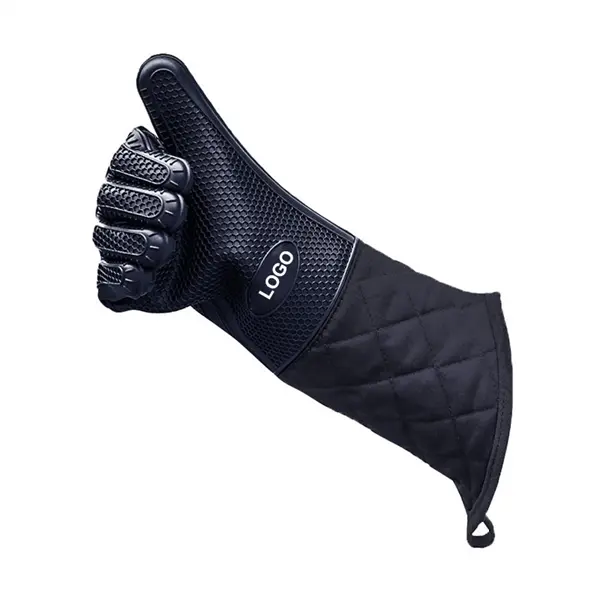 Extra Long Silicone Heat Resistant Kitchen Microwave Gloves
