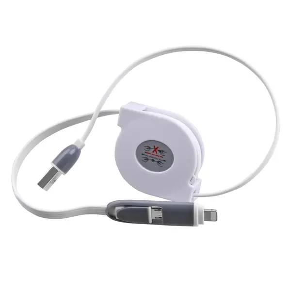 Two-in-one telescopic Phone charger cable