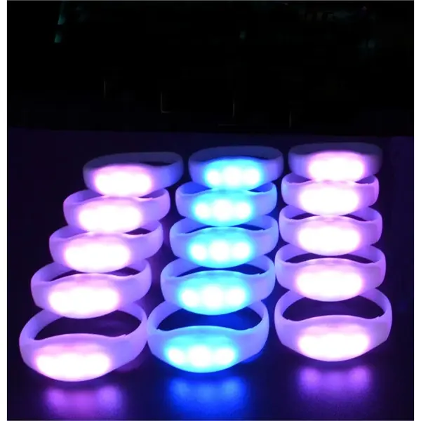 Led luminous silicone bracelet