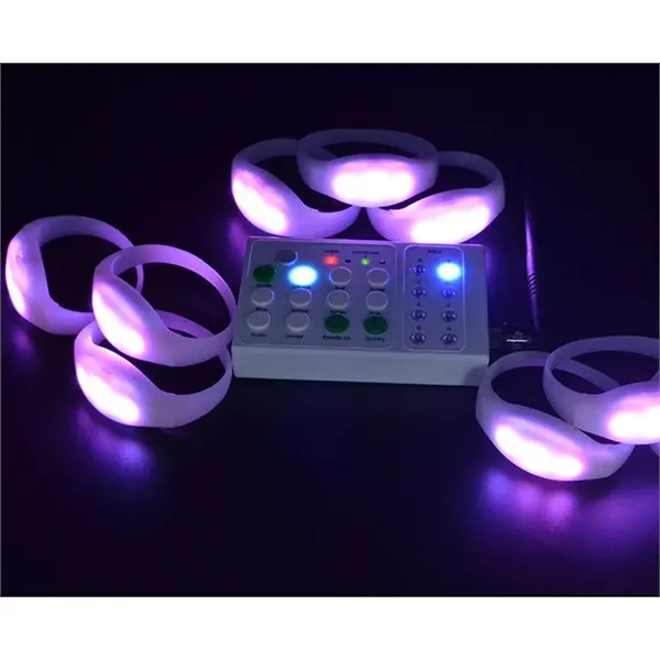 Led luminous silicone bracelet