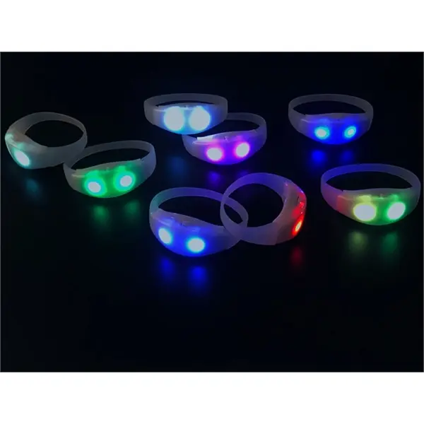 Led luminous silicone bracelet