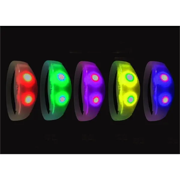 Led luminous silicone bracelet