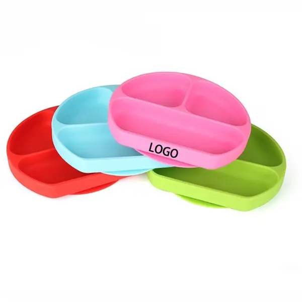 8.0"x 7.0" Adsorptively fixed Silicone Kids Children Baby Pl