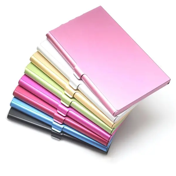 Aluminum business card case