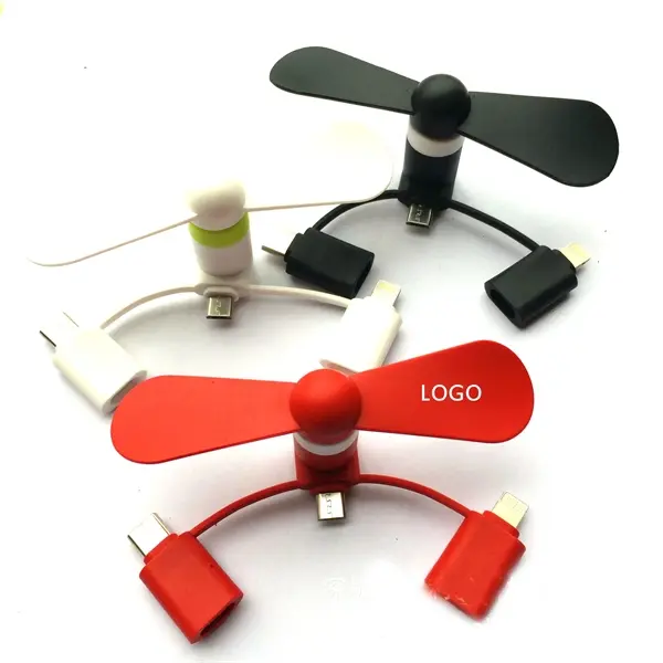 3-In-1 USB Cellphone Fan
