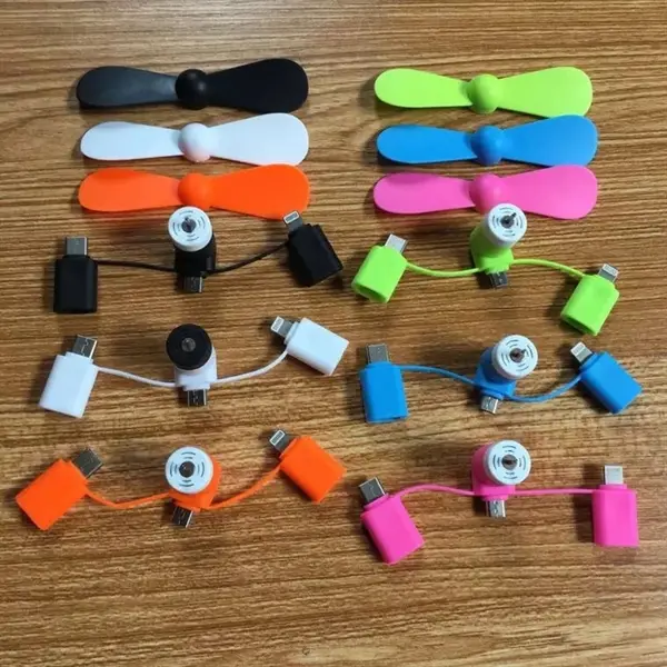 3-In-1 USB Cellphone Fan