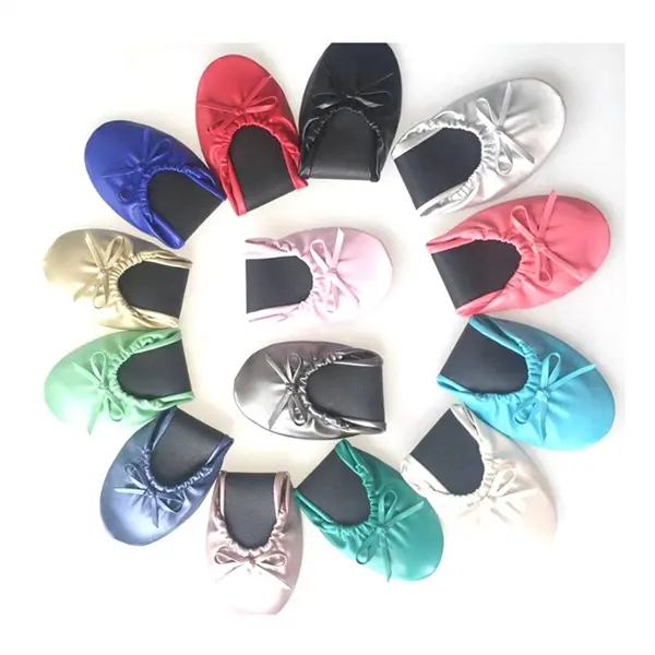 Lady ballerina Shoe Foldable Ballet Flat Slipper